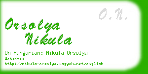 orsolya nikula business card